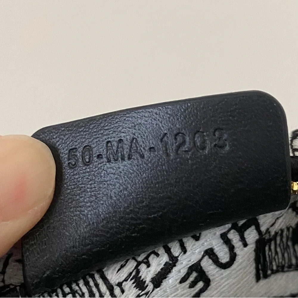 NWT Christian Dior Made in Italy Black White Plan de Paris Pouch Makeup Bag - Picture 13 of 16